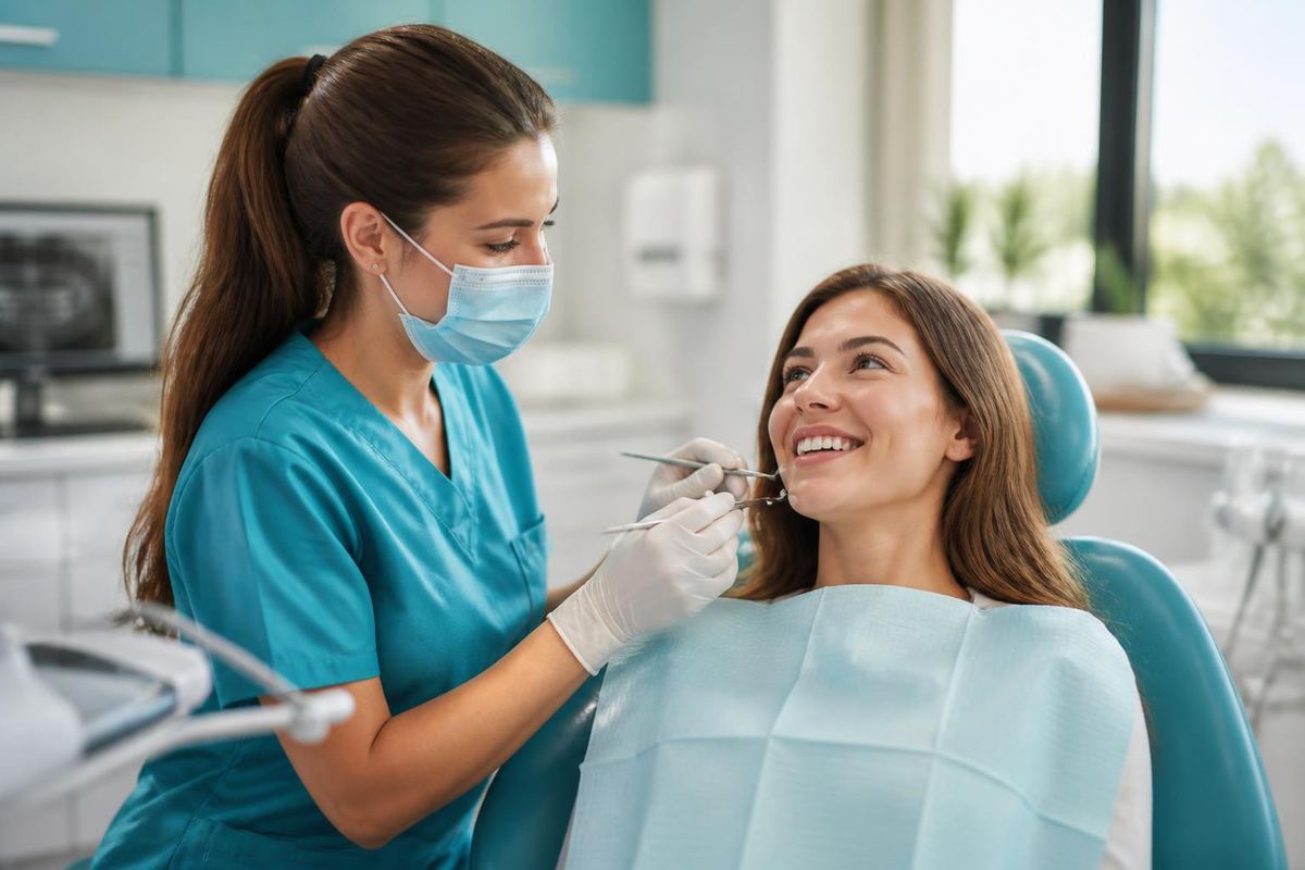 Bright, welcoming modern dental clinic interior